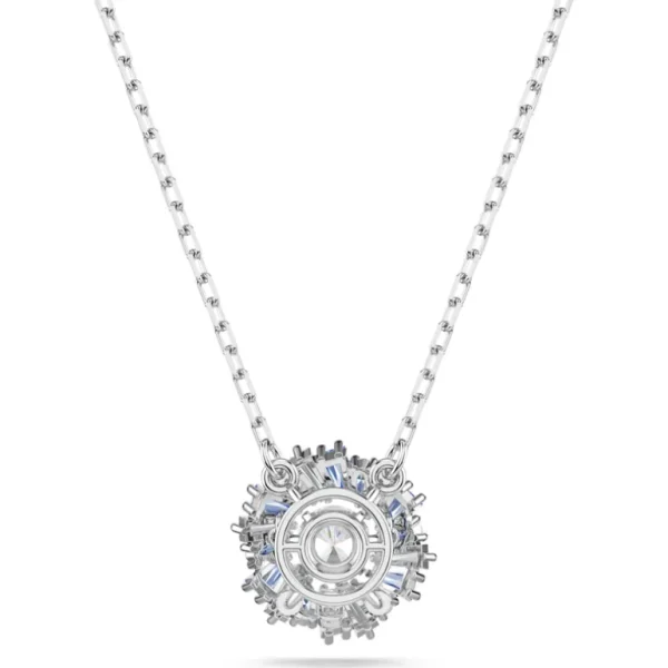 Swarovski Idyllia ketting met hanger Bloem blauw Zilver/Blauw 5680013