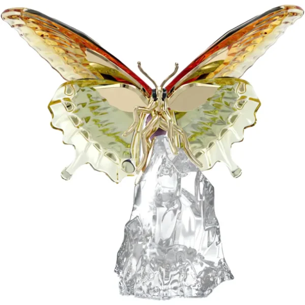 Swarovski Idyllia kristallen beeldje Vlinder meerkleurig Wit/Goud 5650796