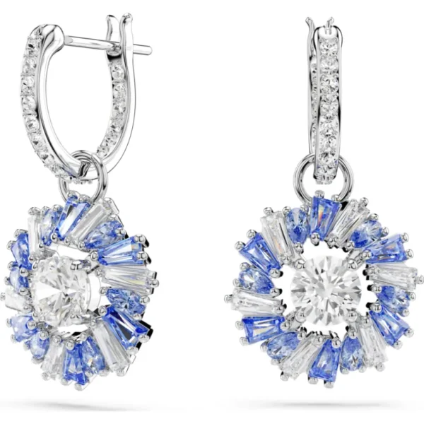 Swarovski Idyllia oorbellen Bloemvorm Zilver/Blauw 5680016