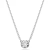 Swarovski Imber ketting met hanger Ronde slijpvorm Zilver/Wit 5696039