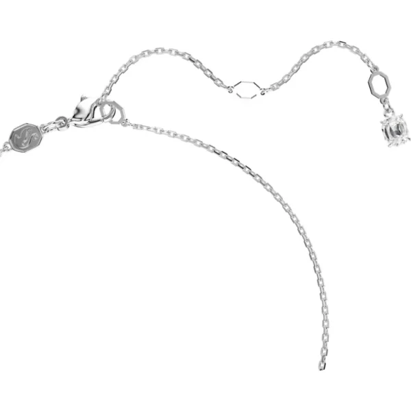 Swarovski Imber ketting met hanger Ronde slijpvorm Zilver/Wit 5696039