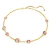 Swarovski Imber ketting Octagon Slijpvorm Goud/Roze 5684239