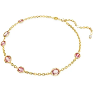 Swarovski Imber ketting Octagon Slijpvorm Goud/Roze 5684239