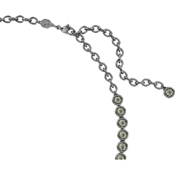 Swarovski Imber ketting Tennis ronde slijpvorm Zilver/Grijs 5682593