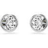 Swarovski Imber oorbellen Ronde slijpvorm Zilver/Wit 5696073