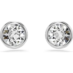 Swarovski Imber oorbellen Ronde slijpvorm Zilver/Wit 5696073