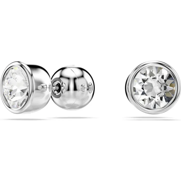 Swarovski Imber oorbellen Ronde slijpvorm Zilver/Wit 5696073