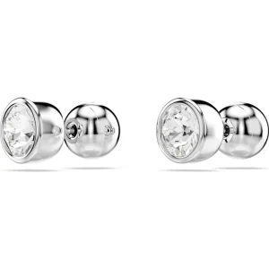 Swarovski Imber oorbellen Ronde slijpvorm Zilver/Wit 5696073