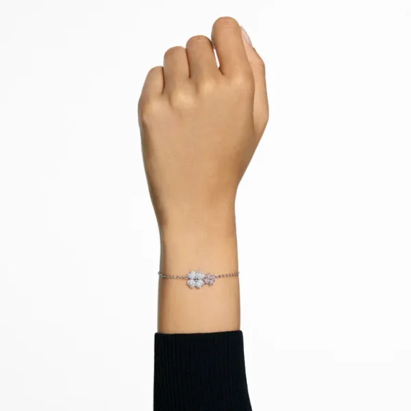 Swarovski Latisha armband Flower Zilver/Wit/Roze 5636590
