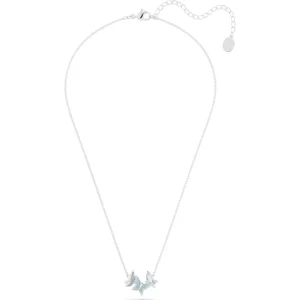 Swarovski Lilia ketting met hanger Vlinder Zilver/Blauw (38 - 43 cm) 5662181