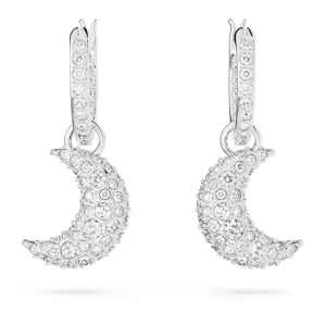 Swarovski Luna oorbellen Met maantjes Zilver/Wit 5666157