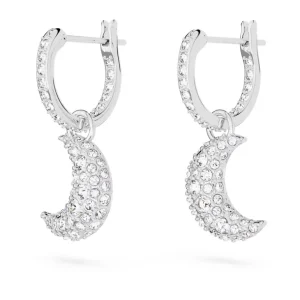 Swarovski Luna oorbellen Met maantjes Zilver/Wit 5666157