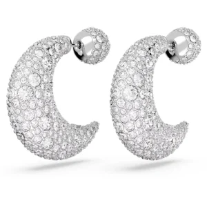 Swarovski Luna oorbellen Maan Zilver/Wit 5666179