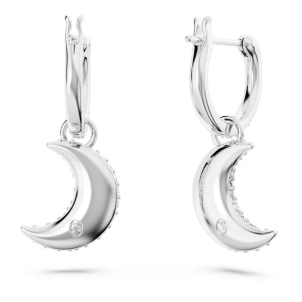Swarovski Luna oorbellen Met maantjes Zilver/Wit 5666157