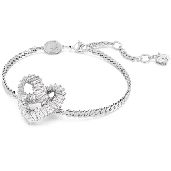 Swarovski Matrix armband Hartvorm Wit (16,5 - 20 cm) 5648299