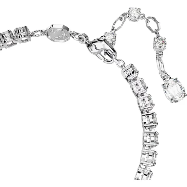 Swarovski Matrix armband Tennis verschillende slijpvormen Zilver/Groen (15,5 - 19,5 cm) 5666422