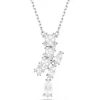 Swarovski Matrix ketting met hanger Verschillende slijpvormen Zilver/Wit 5700420