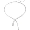Swarovski Matrix ketting Verschillende slijpvormen Zilver/Wit 5692533