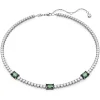Swarovski Matrix ketting Tennis verschillende slijpvormen Zilver/Wit 5666168