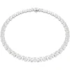Swarovski Matrix ketting Tennis peervorm Zilver/Wit 5662277