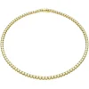 Swarovski Matrix ketting Tennis round cut Goud/Wit (M) 5661191