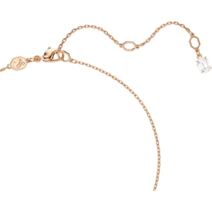 Swarovski Matrix ketting met hanger Ronde slijpvorm Crystal Pearl Rosé/Wit 5692265