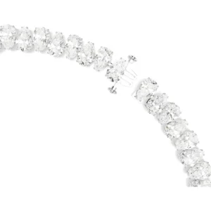 Swarovski Matrix ketting Tennis peervorm Zilver/Wit 5662277