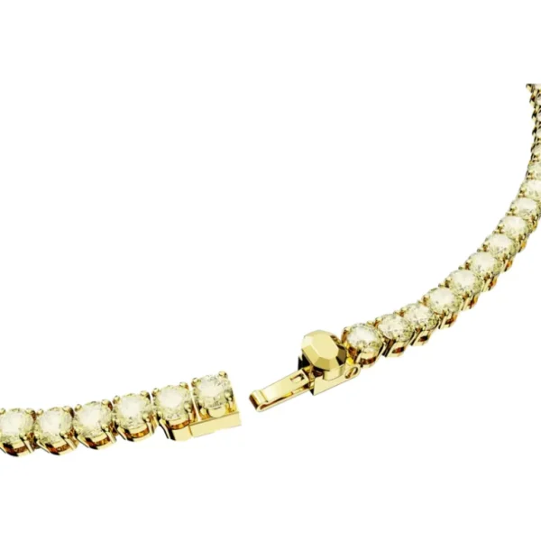Swarovski Matrix ketting Tennis round cut Goud/Wit (M) 5661191