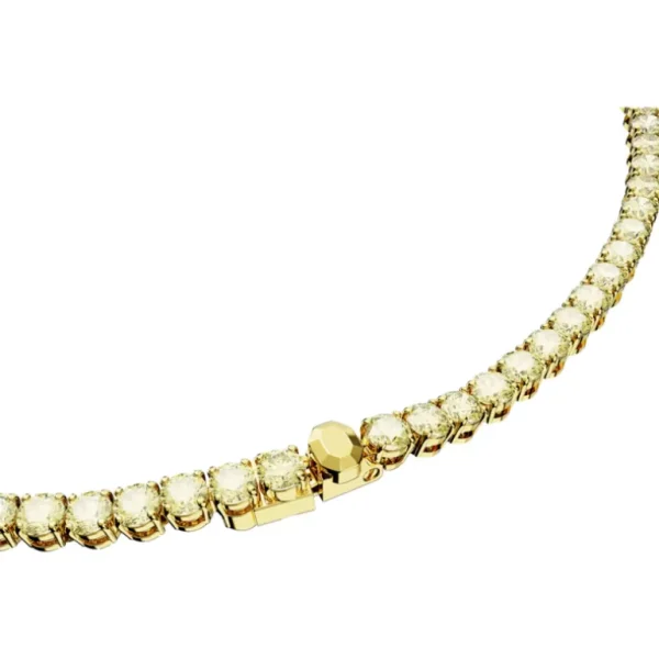 Swarovski Matrix ketting Tennis round cut Goud/Wit (M) 5661191