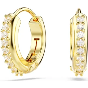 Swarovski Matrix oorbellen Ronde slijpvorm Goud/Wit 5697228