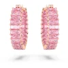 Swarovski Matrix oorbellen Baguette - slijpvorm Rosé/Roze (2,2 cm) 5657726