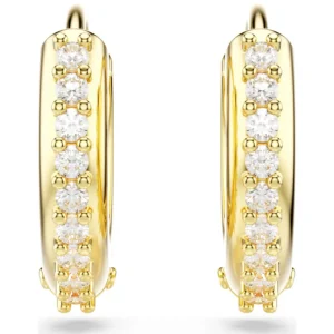 Swarovski Matrix oorbellen Ronde slijpvorm Goud/Wit 5697228