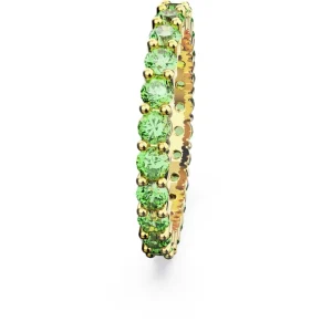Swarovski Matrix ring Ronde vorm Goud/Groen