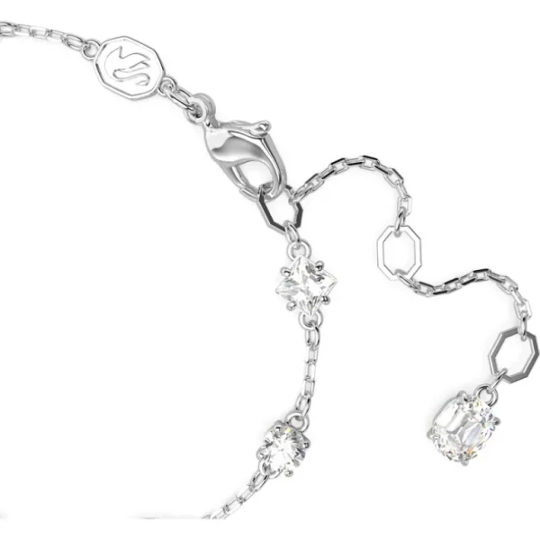 Swarovski Mesmera armband Verschillende slijpvormen Zilver/Wit (M) 5661530