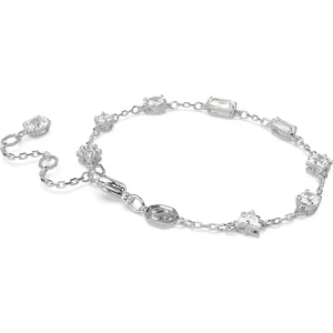 Swarovski Mesmera armband Verschillende slijpvormen Zilver/Wit (M) 5661530