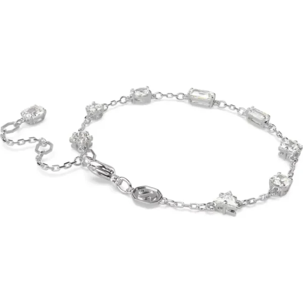Swarovski Mesmera armband Verschillende slijpvormen Zilver/Wit (M) 5661530