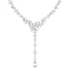 Swarovski Mesmera ketting Y-Ketting verschillende slijpvormen Zilver/Wit (38 - 45 cm) 5661520