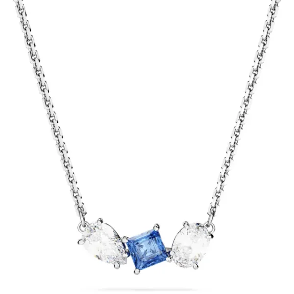 Swarovski Mesmera ketting met hanger Verschillende slijpvormen Zilver/Blauw 5668276