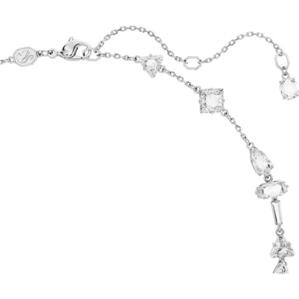 Swarovski Mesmera ketting Y-Ketting verschillende slijpvormen Zilver/Wit (38 - 45 cm) 5661520