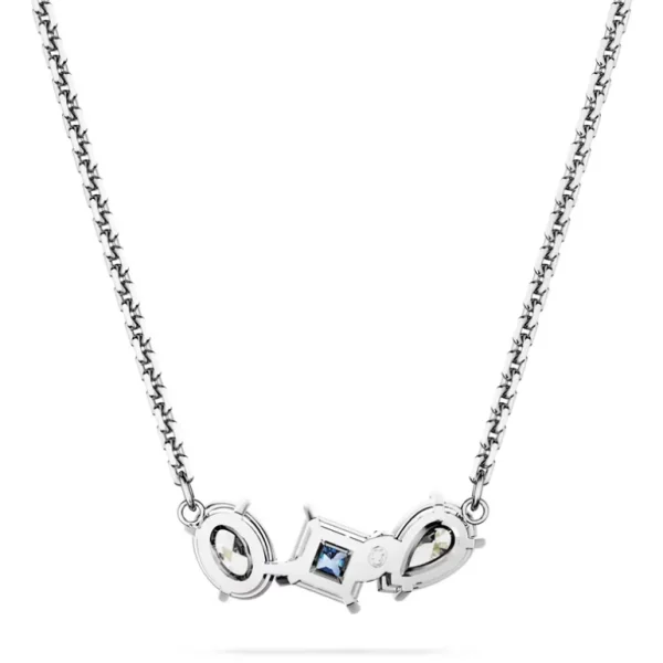 Swarovski Mesmera ketting met hanger Verschillende slijpvormen Zilver/Blauw 5668276