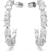 Swarovski Mesmera oorbellen Verschillende slijpvormen Zilver/Wit 5672834