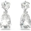 Swarovski Mesmera oorbellen Verschillende slijpvormen Zilver/Wit 5661683