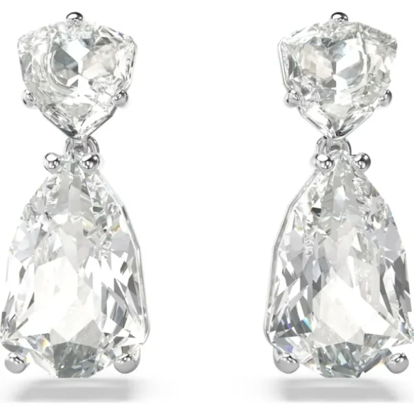 Swarovski Mesmera oorbellen Verschillende slijpvormen Zilver/Wit 5661683