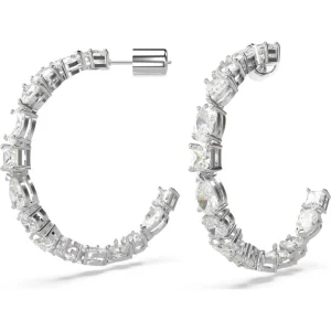 Swarovski Mesmera oorbellen Verschillende slijpvormen Zilver/Wit 5672834