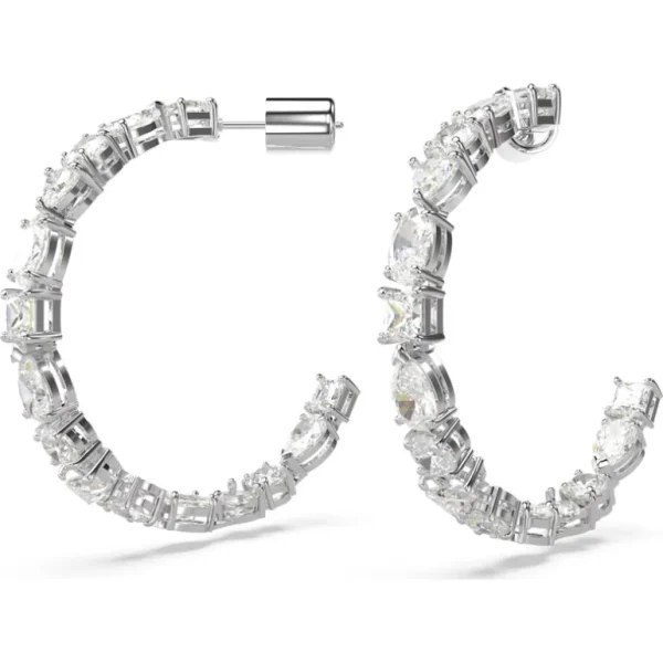 Swarovski Mesmera oorbellen Verschillende slijpvormen Zilver/Wit 5672834
