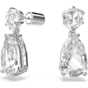 Swarovski Mesmera oorbellen Verschillende slijpvormen Zilver/Wit 5661683