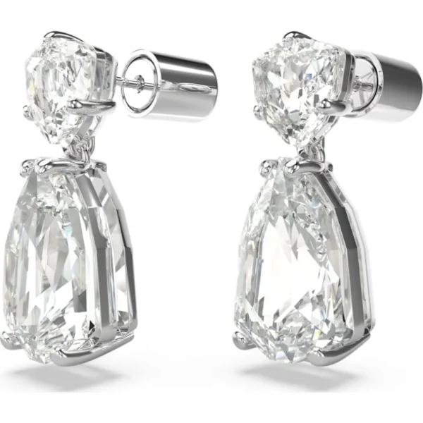 Swarovski Mesmera oorbellen Verschillende slijpvormen Zilver/Wit 5661683