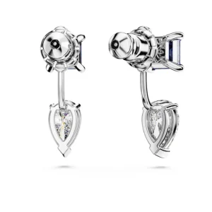 Swarovski Mesmera oorbellen Verschillende slijpvormen Zilver/Blauw 5665767