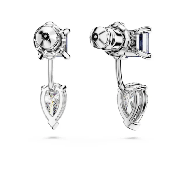 Swarovski Mesmera oorbellen Verschillende slijpvormen Zilver/Blauw 5665767