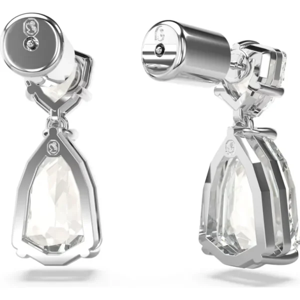 Swarovski Mesmera oorbellen Verschillende slijpvormen Zilver/Wit 5661683